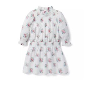 Janie & Jack The Cleo Floral Smocked Dress